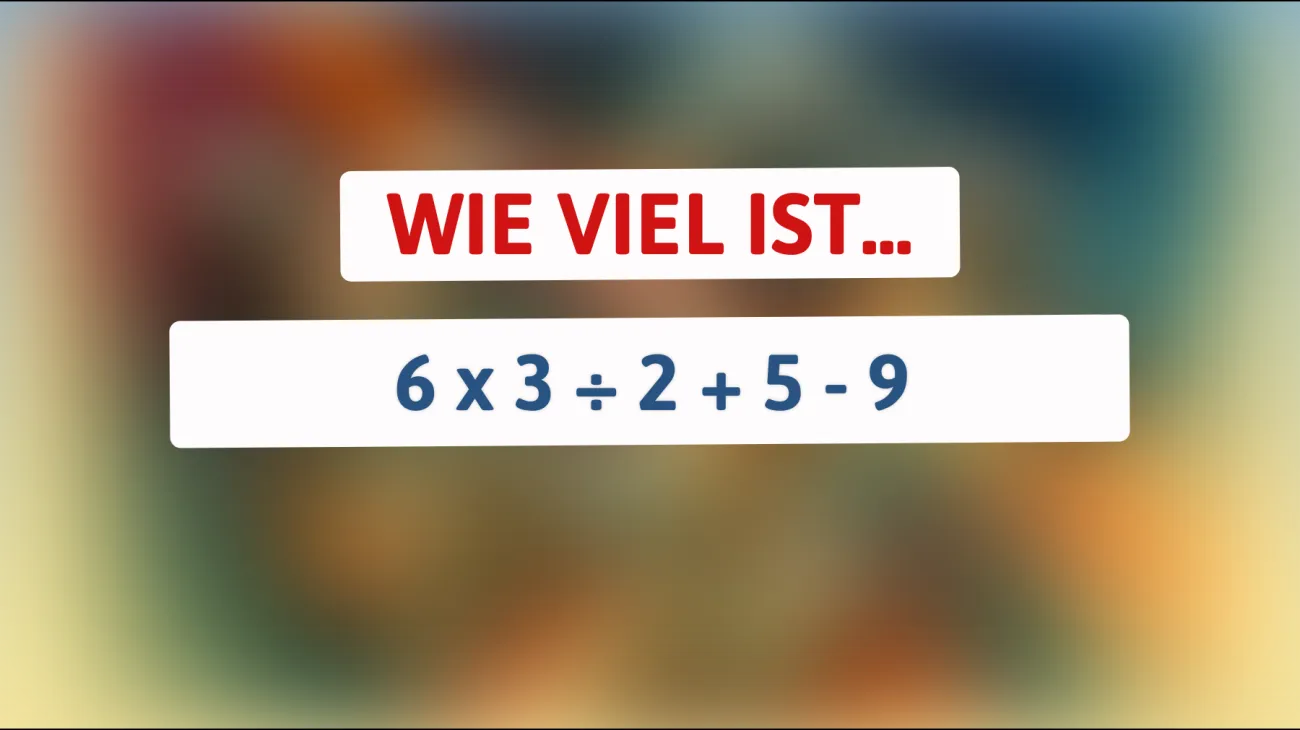 Bist du ein Rechen-Genie? Nur 1% können diese mathematische Herausforderung lösen!"