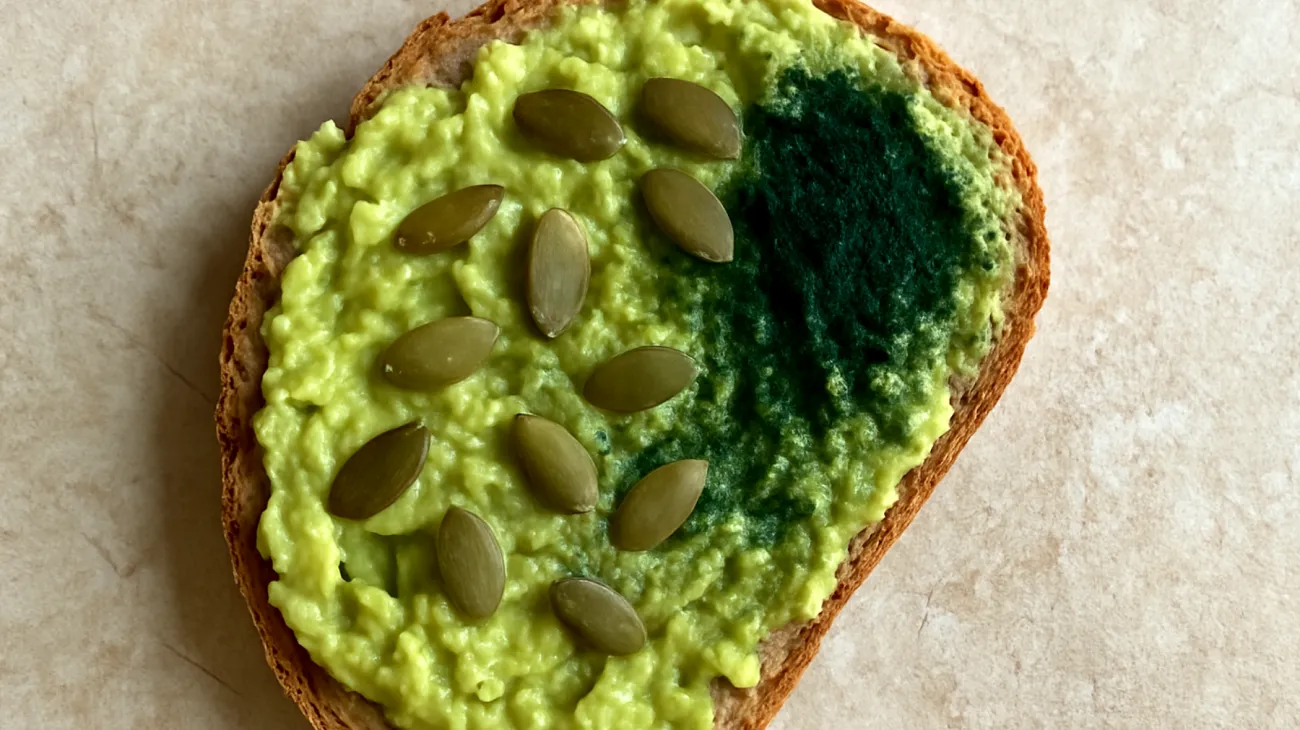 Kürbiskern-Avocado-Aufstrich mit Spirulina"